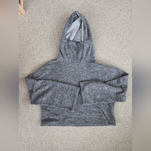 FP Movement by Free People Gray Hooded Crop Sweater